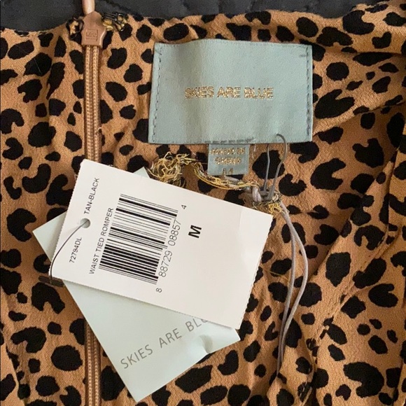 🐆 🆕SKIES ARE BLUE// Slvless Leopard Jumpsuit 🐆 - Picture 7 of 8